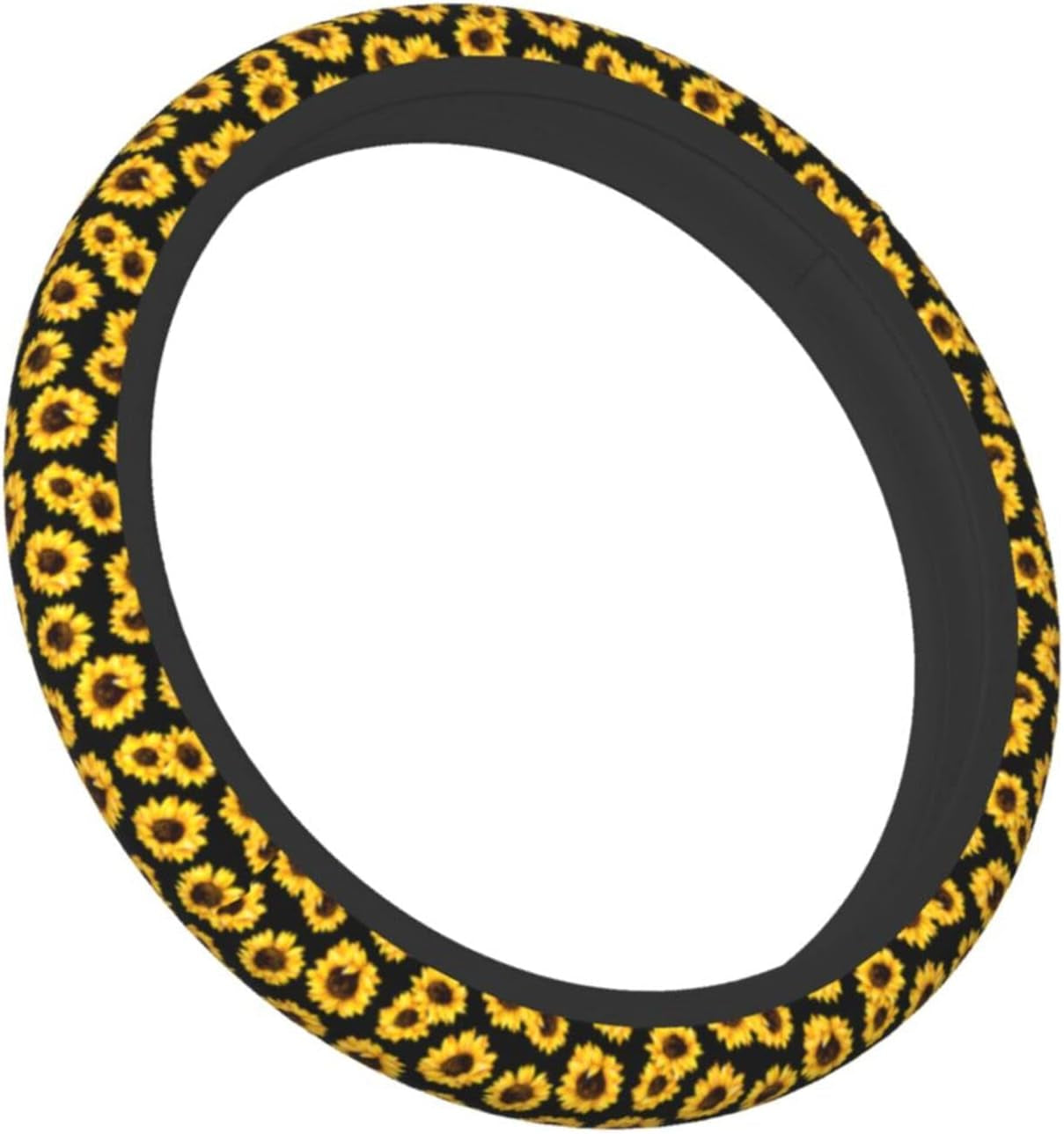 Sunflower Steering Wheel Cover 15 Inch Universal Neoprene Steering Wheel Covers for Women Men Car Steering Wheel Wrap Car Interior Protection Accessories anti Slip Fit Cars Truck Suvs